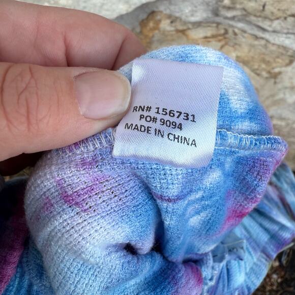 Grade & gather Upcycled ice dyed cropped pants - Picture 5 of 9